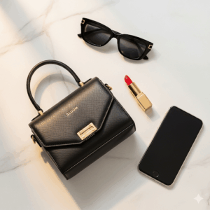 bloom crossbody leather mini bag – compact shoulder purse for women