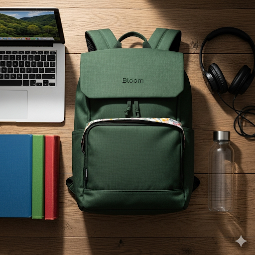 bloom urban commuter backpack – unisex lightweight travel & work bag