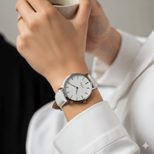 bloom classic minimalist wristwatch – elegant women’s watch with leather strap