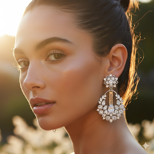 bloom elegant minimalist hoop earrings – gold plated women’s jewelry for everyday style