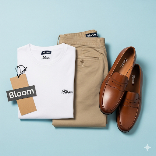 bloom minimalist slim fit chino pants – men’s casual smart trousers for everyday style