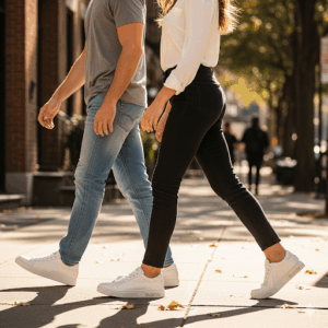 bloom classic minimalist leather sneakers – unisex footwear for everyday comfort & style